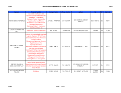 Iowa REGISTERED APPRENTICESHIP SPONSOR LIST Iowa Iowa