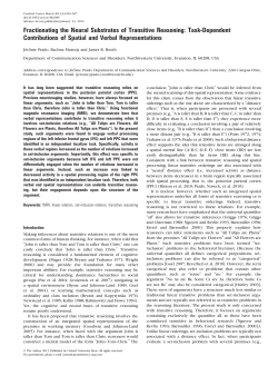 Fractionating the Neural Substrates of Transitive