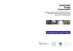 Consumption Energy Sustainable