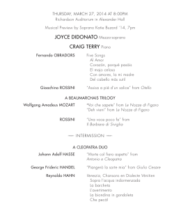 Read more about the program - Princeton University Concerts