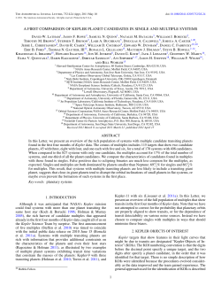 A FIRST COMPARISON OF KEPLER PLANET CANDIDATES IN