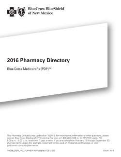 2016 Pharmacy Directory