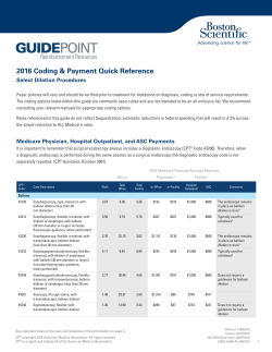 2016 Dilation Coding and Payment Quick