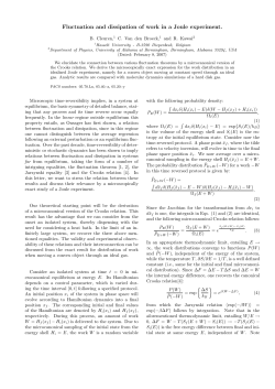 Fluctuation and dissipation of work in a Joule experiment.