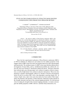 Study on the stabilization of attractive Bose