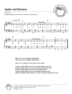 Apples and Bananas (piano)