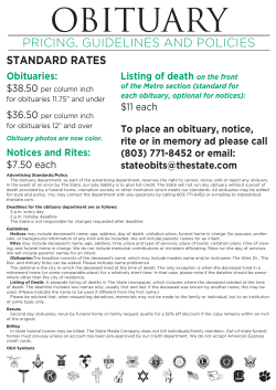 pricing, guidelines and policies