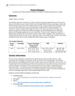 Pretty Pathogens - Canadian Light Source