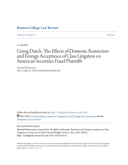 Going Dutch: The Effects of Domestic Restriction and Foreign
