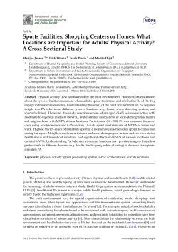 Sports Facilities, Shopping Centers or Homes: What Locations are