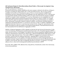 Surfactant Design for Hydrofluoroalkane