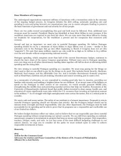 Dear Members of Congress - Coalition on Human Needs