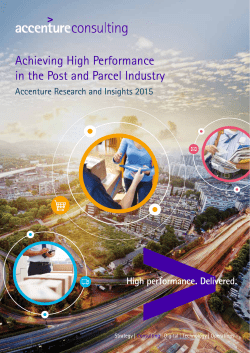 Achieving High Performance in the Post and Parcel