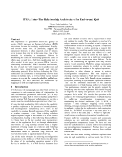 ITRA: Inter-Tier Relationship Architecture for End-to