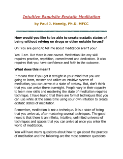 Intuitive Exquisite Ecstatic Meditation