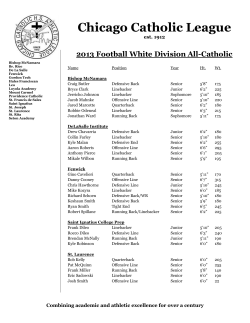 2013 Football White Division All-Catholic
