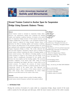 Strand Tension Control in Anchor Span for Suspension Bridge