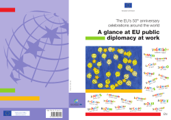 A glance at EU public diplomacy at work