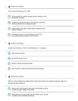 The Land Ordinance of 1789 Under the Articles of the Confederation