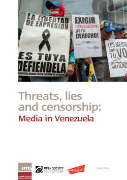 Media in Venezuela - International Media Support