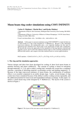 Muon beam ring cooler simulations using COSY INFINITY