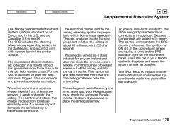 Supplemental Restraint System