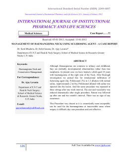 a case report - International Journal of Institutional Pharmacy and