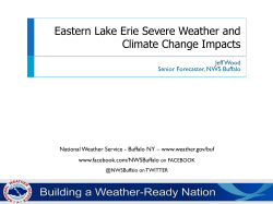 Eastern Lake Erie Severe Weather and Climate Change Impacts