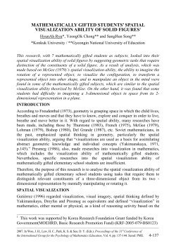 mathematically gifted students` spatial