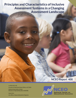 Principles and Characteristics of Inclusive