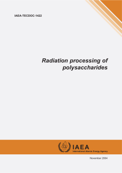 Radiation processing of polysaccharides