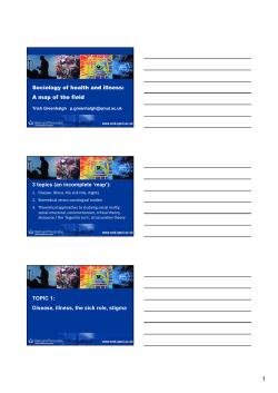 Sociology of health and illness