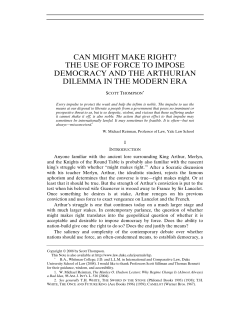 Can Might Make Right? The Use of Force to Impose Democracy and