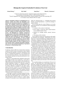 Biologically Inspired Embodied Evolution of Survival