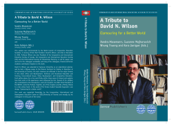 A Tribute to David N. Wilson