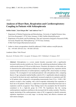 Analyses of Heart Rate, Respiration and Cardiorespiratory Coupling