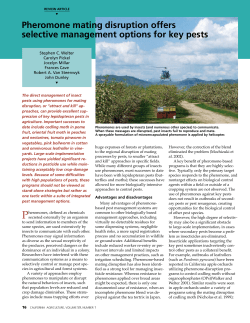 Pheromone mating disruption offers selective