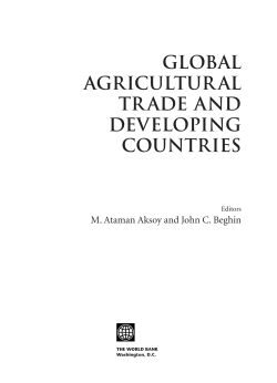 Global Agricultural Trade and Developing Countries