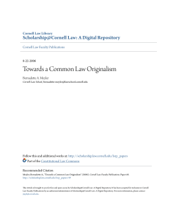 Towards a Common Law Originalism