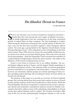 The Jihadist Threat in France