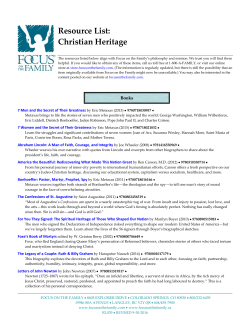 Christian Heritage - Focus on the Family