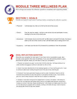3.05 Module Three Wellness Plan Sample