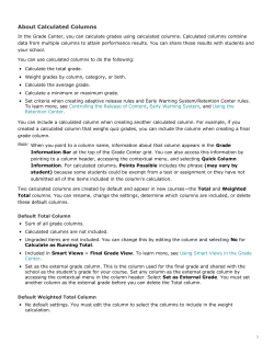 About Calculated Columns