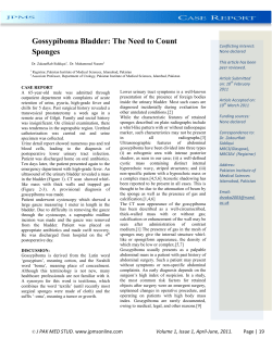 Gossypiboma Bladder: The Need to Count Sponges