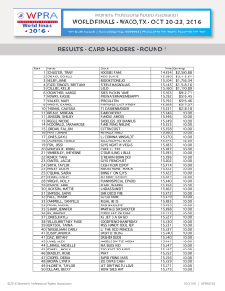 Card Holders - Round 1