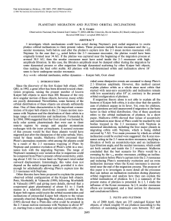 PLANETARY MIGRATION AND PLUTINO ORBITAL INCLINATIONS