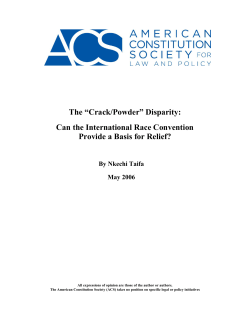 The &ldquo;Crack/Powder&rdquo; Disparity - American Constitution Society