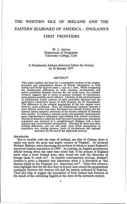 the western isle of ireland and the eastern seaboard of america