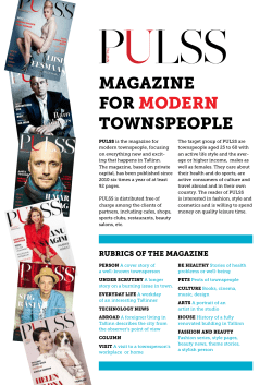 magazine for modern townspeople