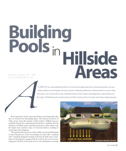 Building Pools in Hillside Areas